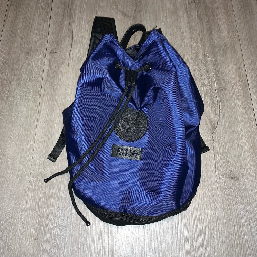 Men’s Versace Parfums blue backpack New With no Tags